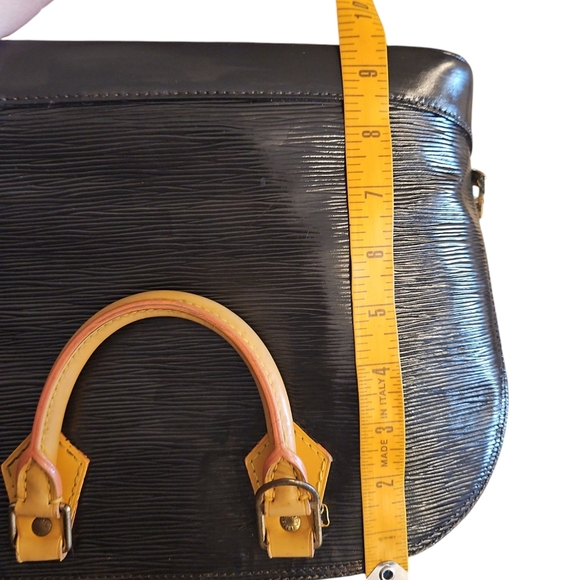 Louis Vuitton Black and Yellow Epi Alma Leather Handbag - Picture 12 of 13
